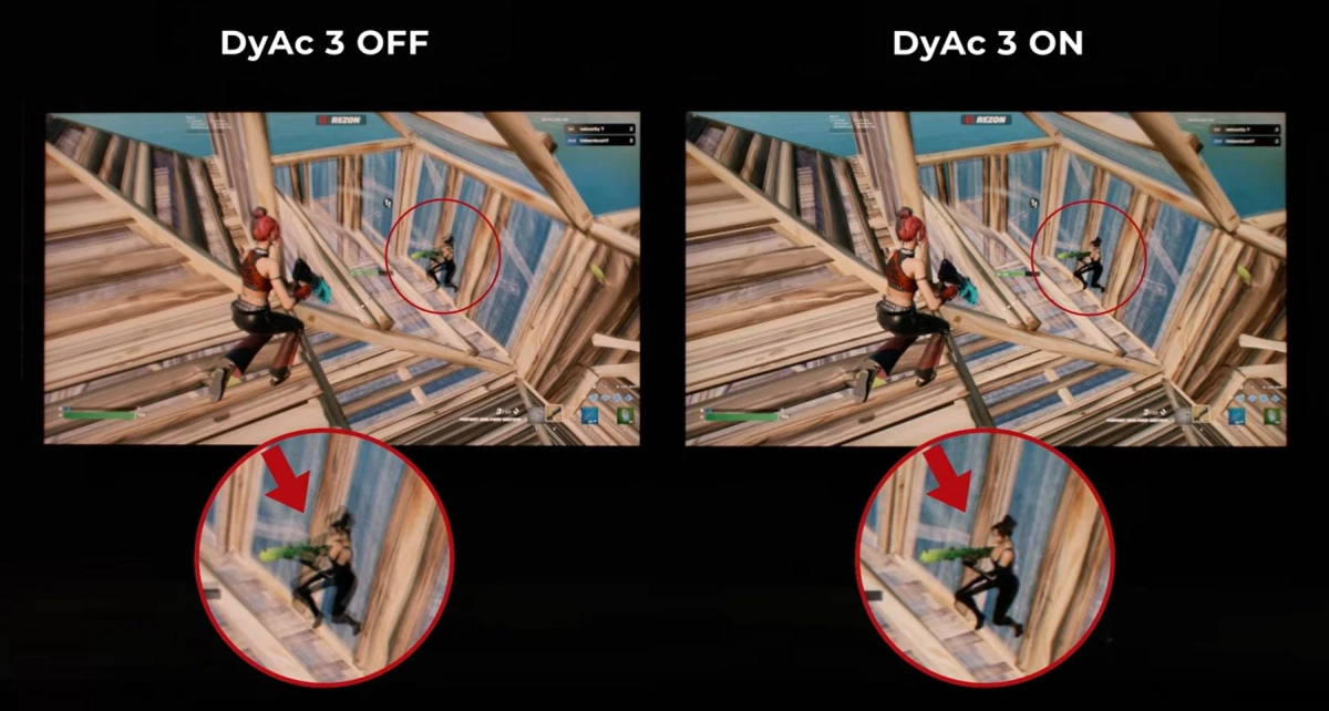 DyAc 3のオンオフによる比較
