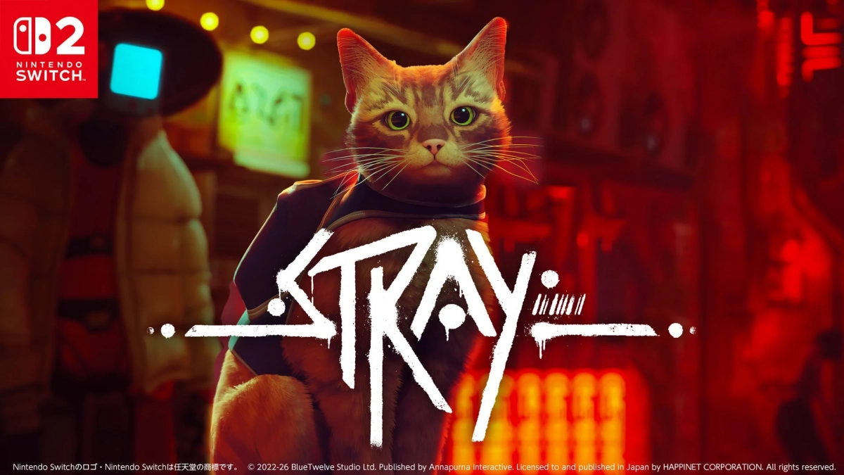 人気ゲーム『STRAY』のNintendo Switch版キービジュアル