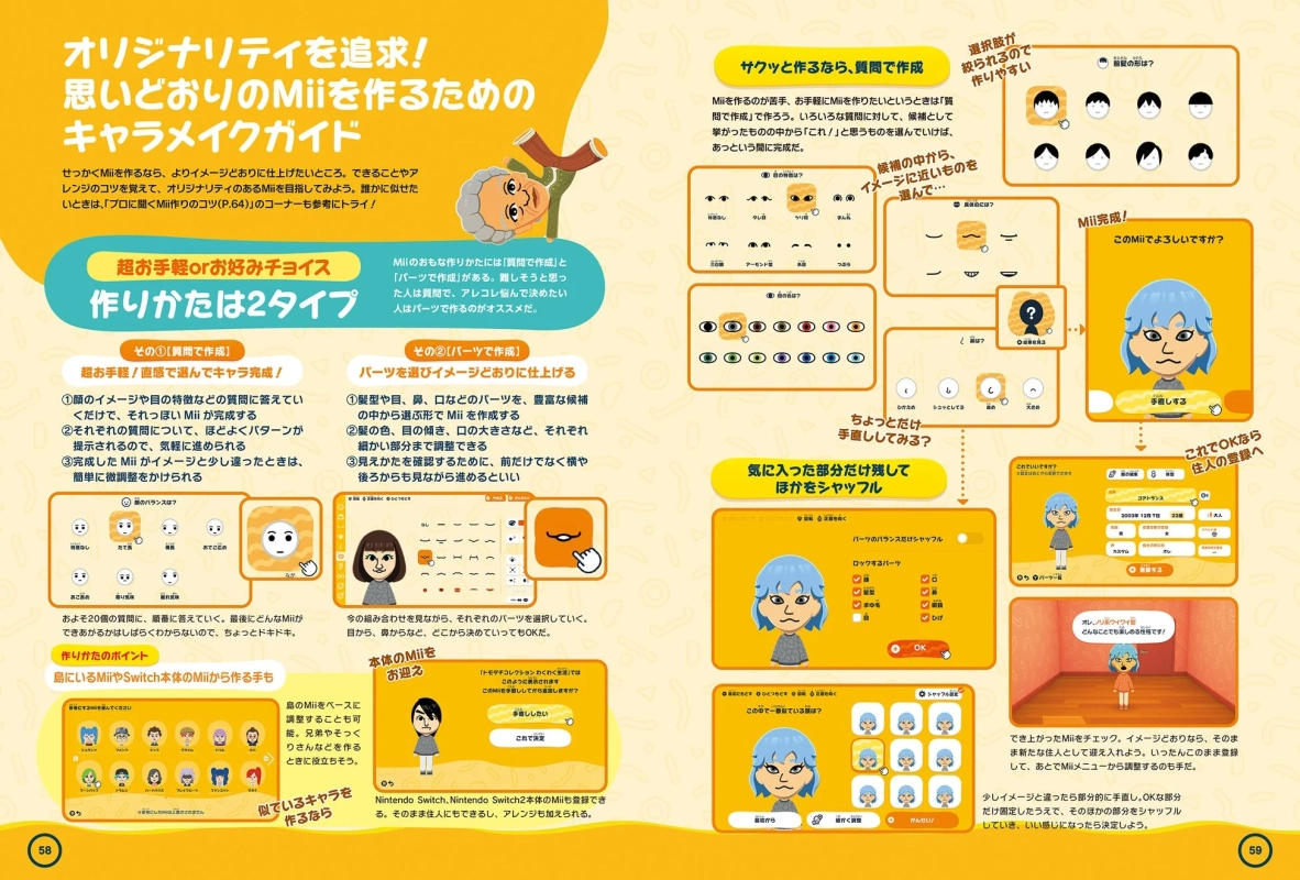 Miiの作り方ガイド