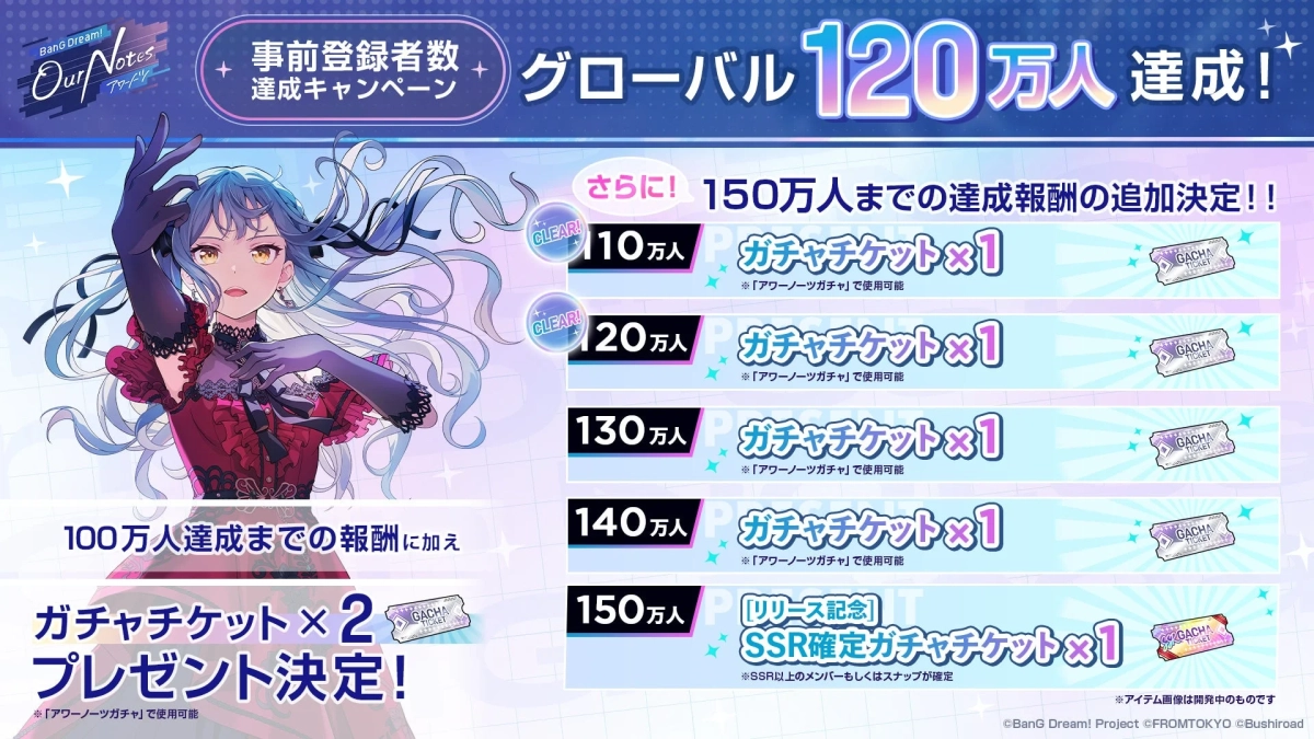 事前登録者数達成キャンペーン