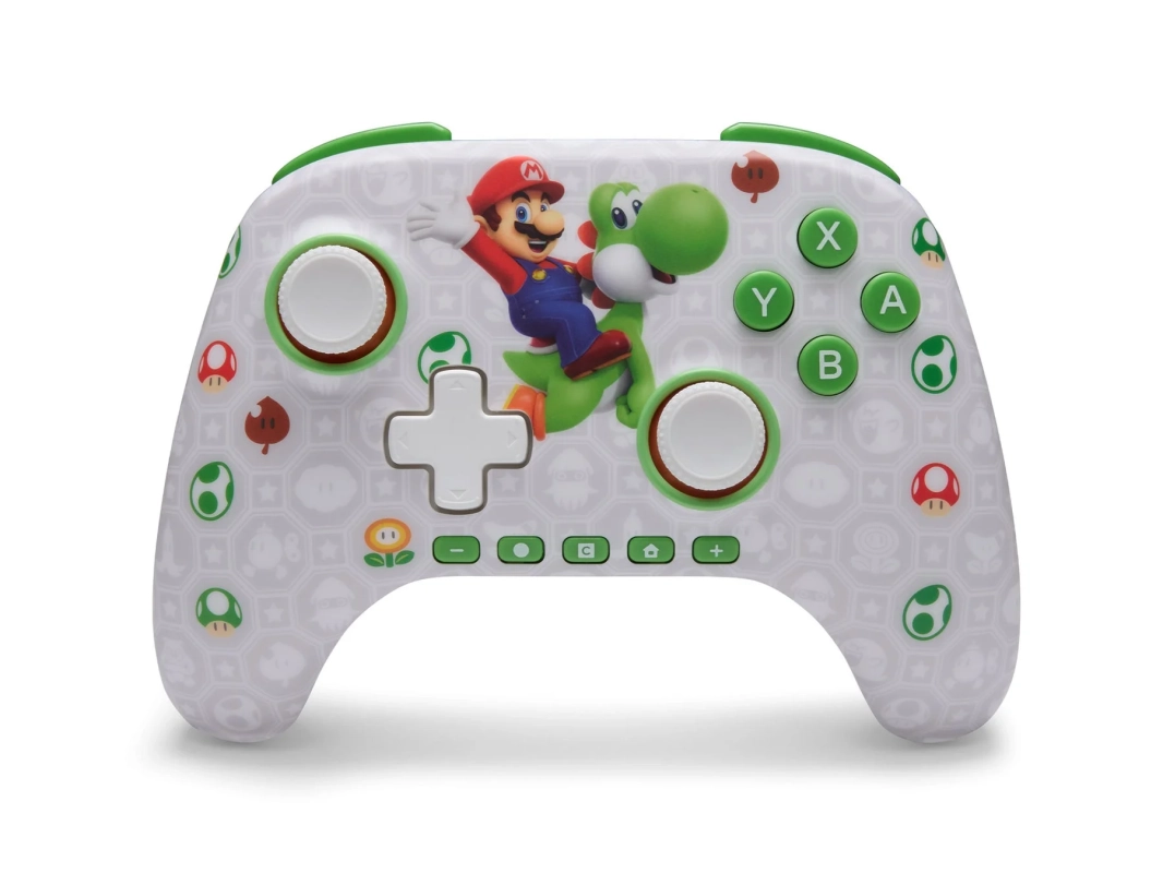 マリオとヨッシーがデザインされたPowerA™コントローラー