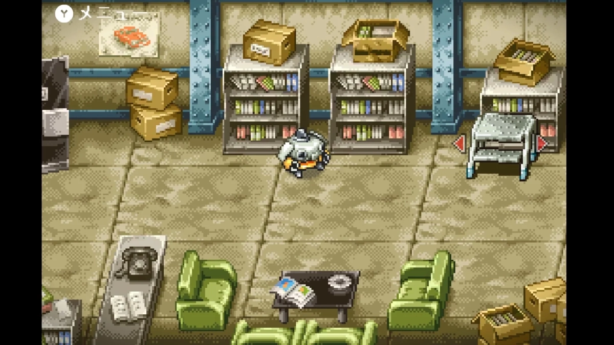 ゲーム内の部屋の様子