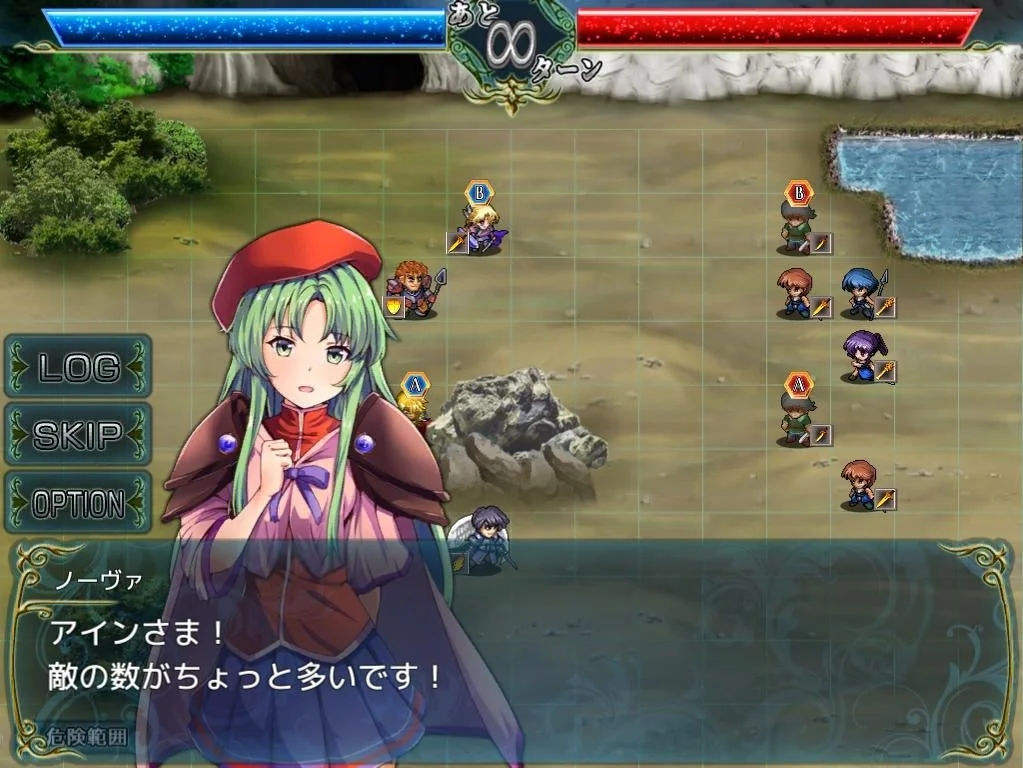神殺しの蒼銀 ゲーム画面
