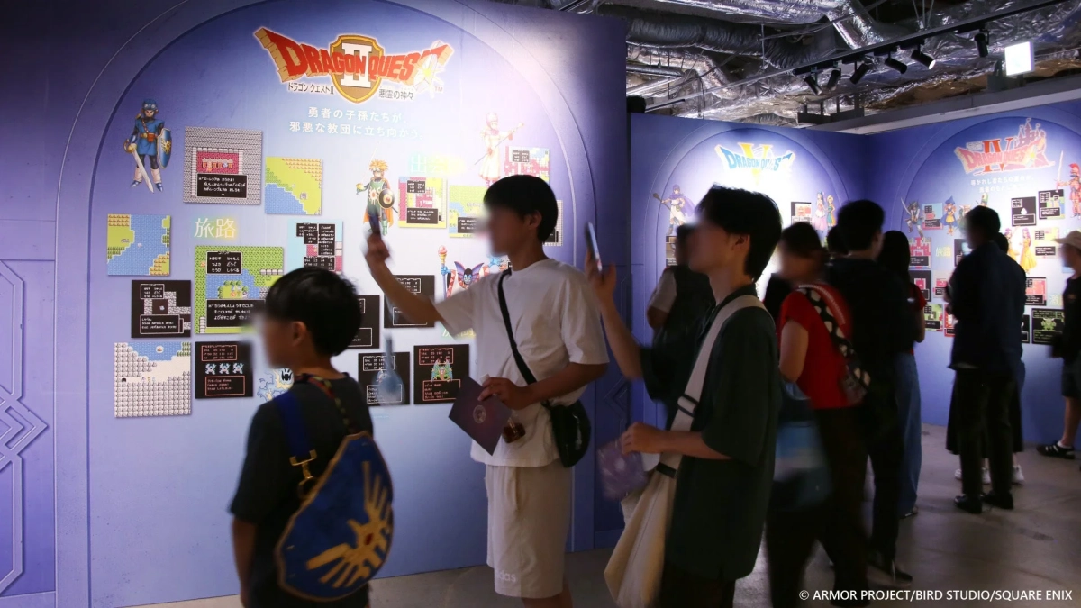 ドラゴンクエストメモリアルウォールの展示