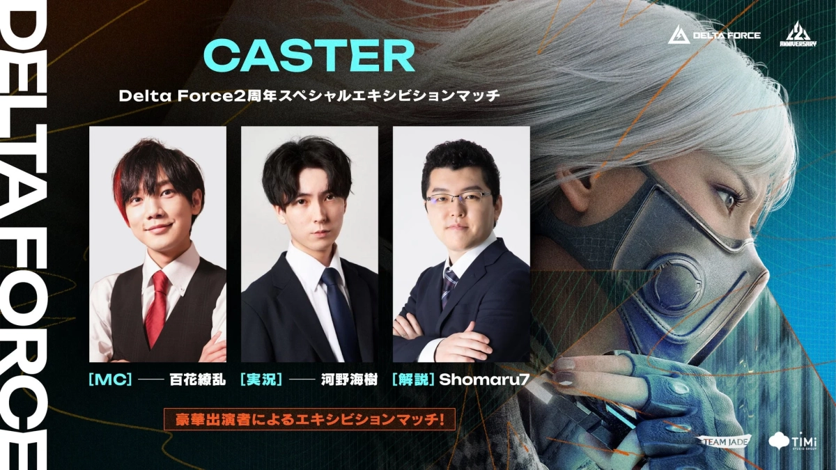Delta Force 2周年スペシャルエキシビションマッチ キャスター