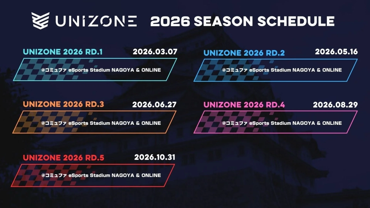 UNIZONE 2026 シーズンスケジュール