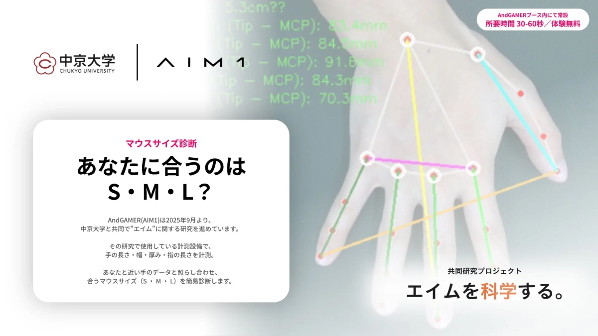 AIM1 × 中京大学 マウスサイズ診断