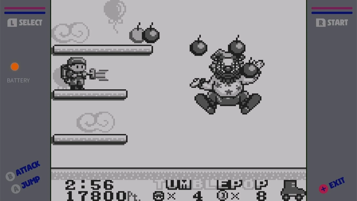 GAME BOY Ver. (1992)プレイ画面