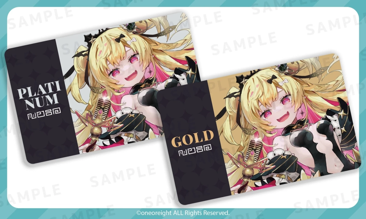 金髪アイドルキャラクターのカード