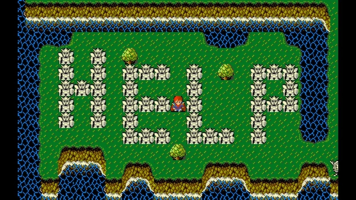 HELPと騎士のドット絵