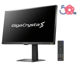 GigaCrysta X ゲーミングモニターとリモコン