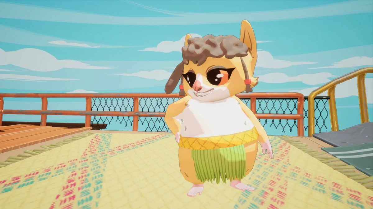 ハワイアンハムスター風キャラクター