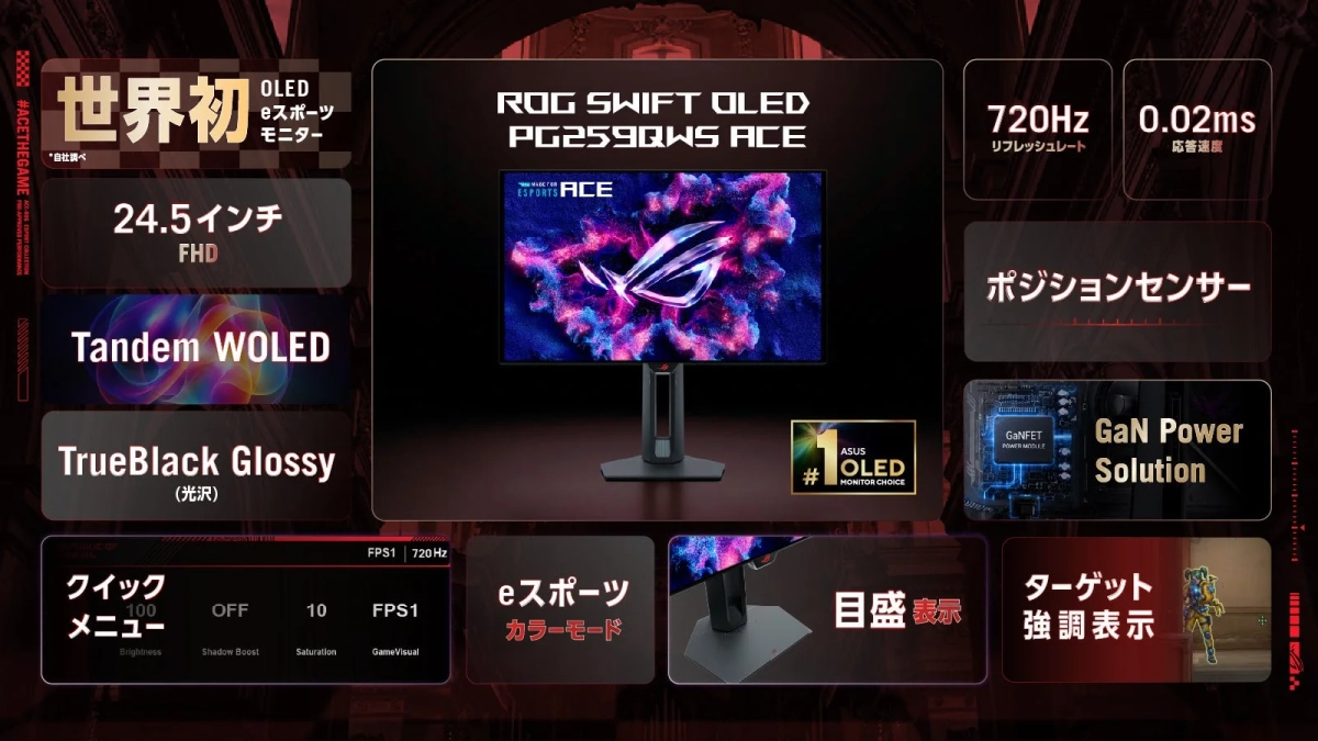 ROG Swift OLED PG259QWS Ace